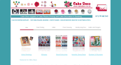 Desktop Screenshot of cakedeco.co.za