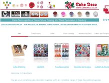 Tablet Screenshot of cakedeco.co.za